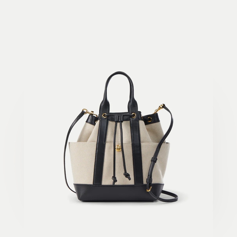 Veronica Beard Canvas and Leather Carry-all Bag - Picture 6 of 11
